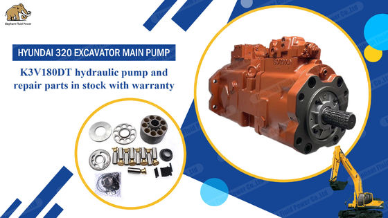 현대 320 굴삭기 K3V180Dt 31N9-10010 메인 펌프용 OEM 품질 유압 펌프 부품